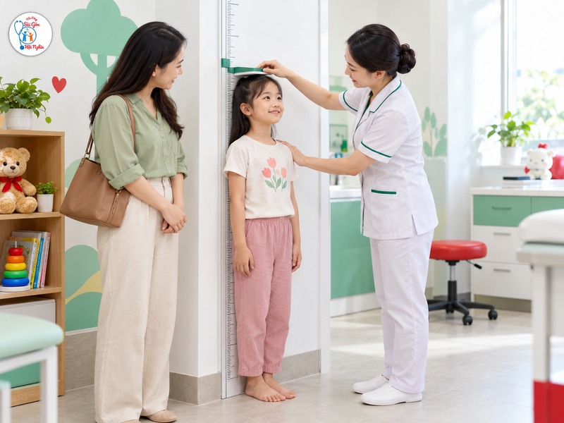 Số đo cần được ghi nhận đúng và theo dõi trên biểu đồ phù hợp.